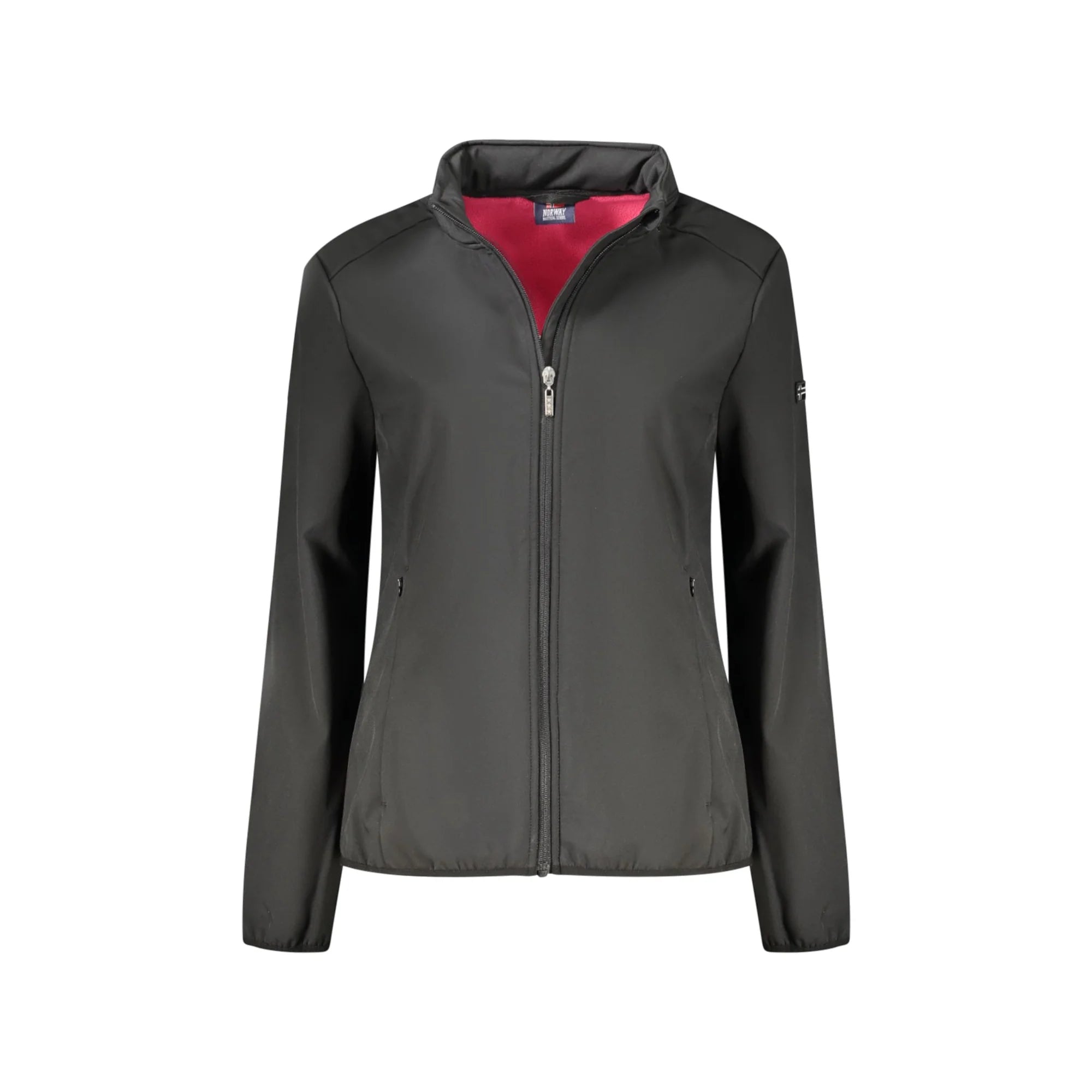 Norway 1963 Giubbotto Donna Nero Soft Shell Cappuccio Pile Logo Giubbotti e Giacche - foto prodotto